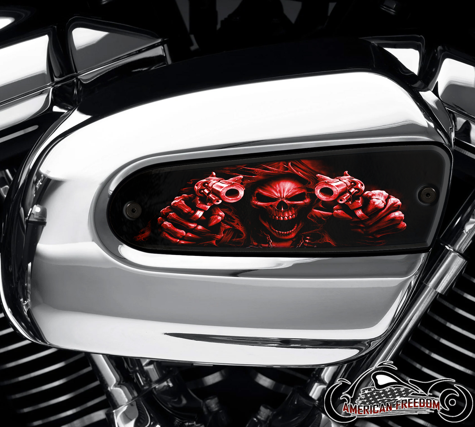 Harley Davidson Wedge Air Cleaner Insert - Gunfighter Red